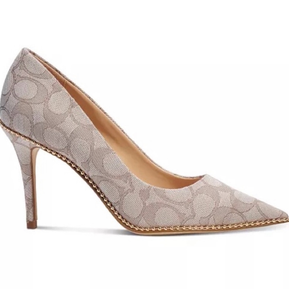 COACH WAVERLY  BEADCHAIN PUMPS brand new